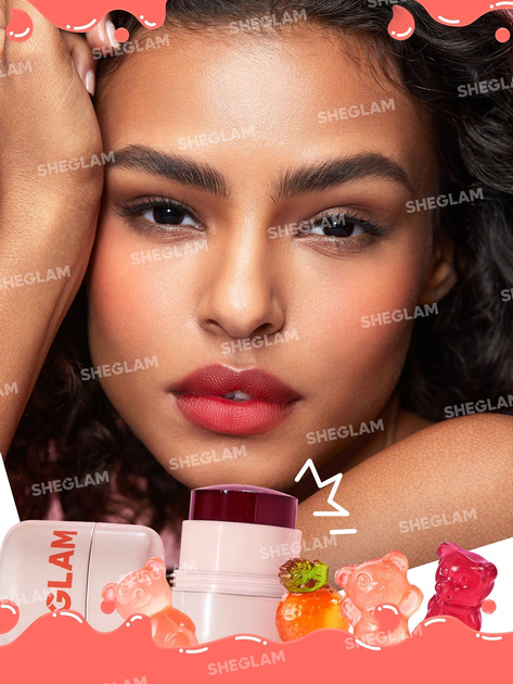 Увлажняющий желейный тинт румяна для губ и лица SHEGLAM Jelly-Licious оттенка Coucou 6мл - изображение 4