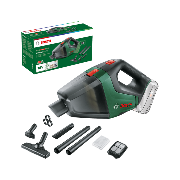 Пилосос Bosch UniversalVac 18 (06033B9102) (Solo версія без аку та ЗП) - Фото 1 Пилосос Bosch UniversalVac 18 (06033B9102) (Solo версія без аку та ЗП) - зображення 1