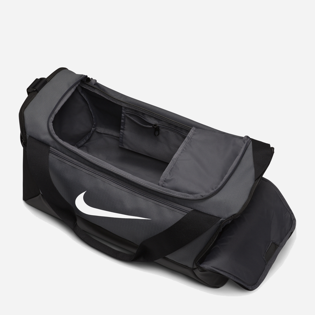 Спортивна сумка тканинна Nike Nk Brsla S Duff - 9.5 (41L) DM3976-026 Чорна (195244773831) - зображення 4