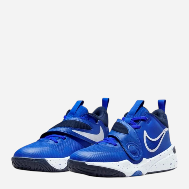 Підліткові кросівки для хлопчика Nike Team Hustle D 11 (Gs) DV8996-400 35.5 (3.5Y) Сині (196608454878) - зображення 2