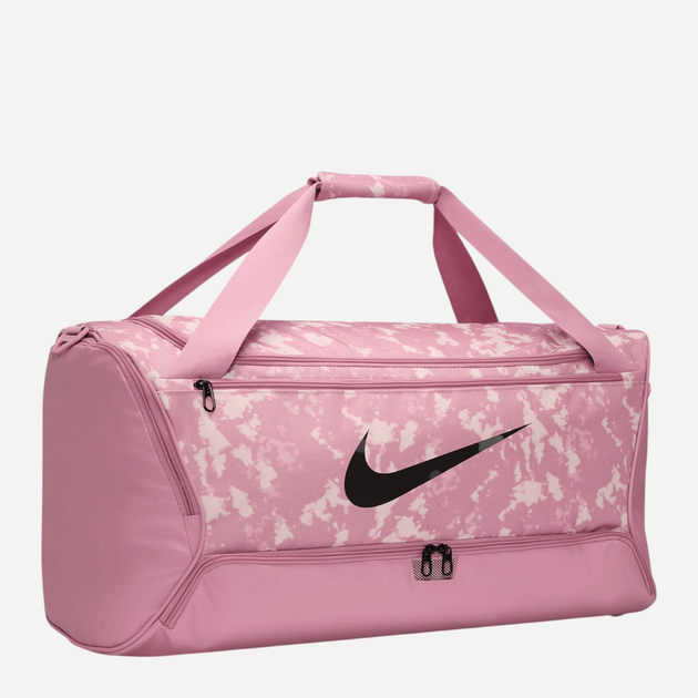 Спортивна сумка жіноча Nike Nk Brsla M Duff - 9.5 Aop Sp25 HJ8248-699 Рожева (197602751987) - зображення 3