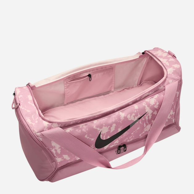 Спортивна сумка жіноча Nike Nk Brsla M Duff - 9.5 Aop Sp25 HJ8248-699 Рожева (197602751987) - зображення 4