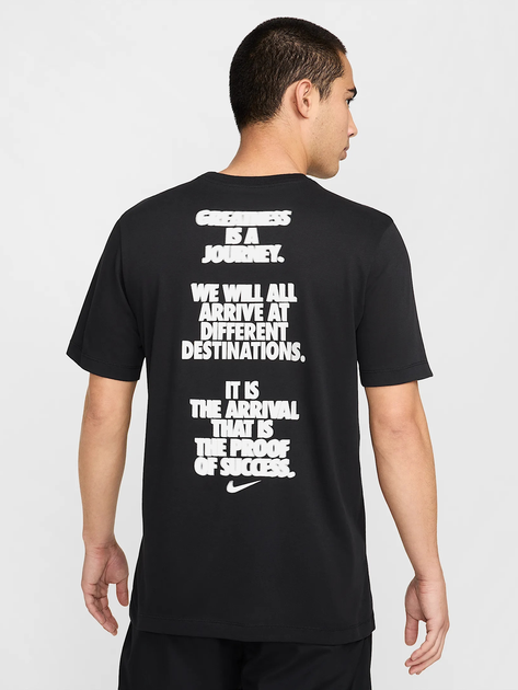 Спортивна футболка довга чоловіча Nike M Nk Df Tee Verbiage HJ3613-010 2XL Чорна (197859530748) - зображення 2