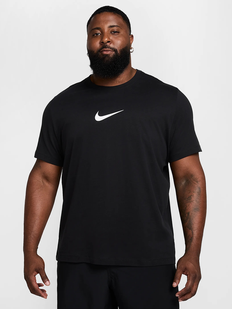 Спортивна футболка довга чоловіча Nike M Nk Df Tee Verbiage HJ3613-010 2XL Чорна (197859530748) - зображення 5