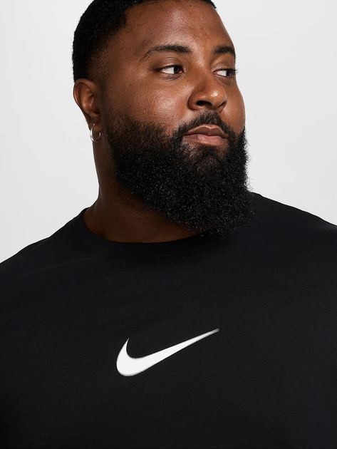 Спортивна футболка довга чоловіча Nike M Nk Df Tee Verbiage HJ3613-010 S Чорна (197859571307) - зображення 7