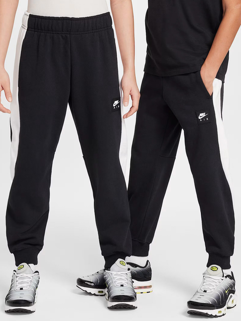 Spodnie dresowe młodzieżowe chłopięce joggery Nike K Nike Air Flc Jogger -Pd HF8811-010 147-158 L Czarne (197859953127) - obraz 1