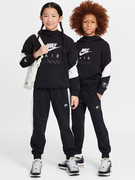 Spodnie dresowe młodzieżowe chłopięce joggery Nike K Nike Air Flc Jogger -Pd HF8811-010 147-158 L Czarne (197859953127) - obraz 3