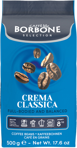Кава в зернах Caffe Borbone Crema Classica 500 г (8055176430122) - зображення 1