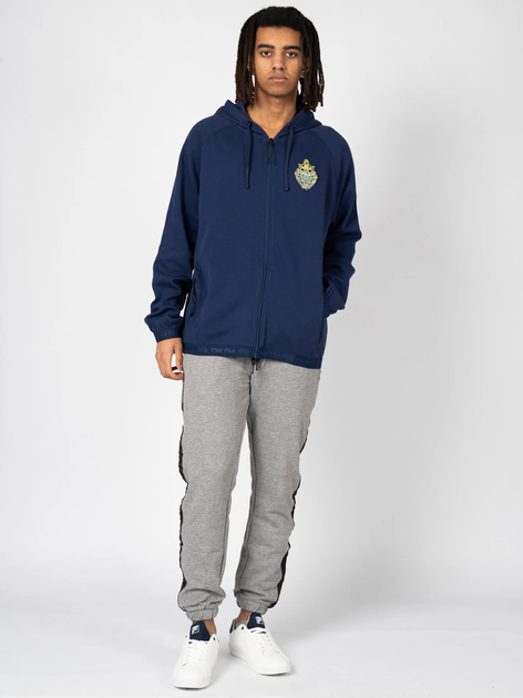 Bluza męska rozpinana streetwear z kapturem Fila FAM0375-50001 XS Niebieska (4064556420886) - obraz 3