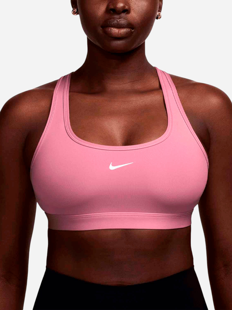 Спортивний топ для бігу жіночий Nike W Nk Swsh Lgt Spt Bra DX6817-699 XL Рожевий (197860093683) - зображення 6