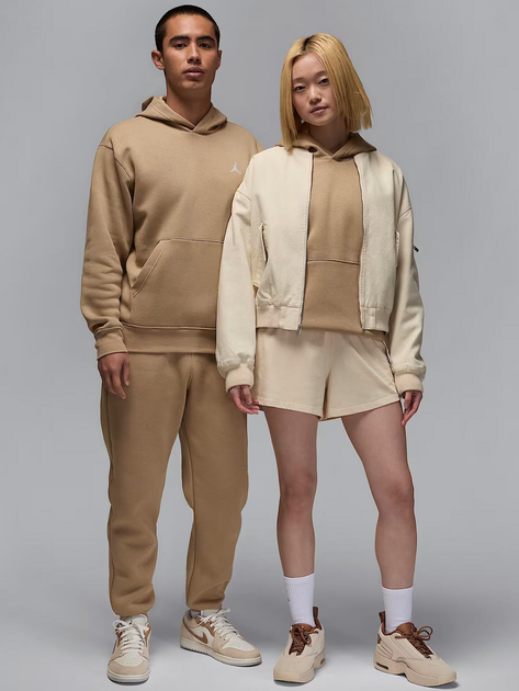 Худі утеплене чоловіче Nike M J Brkln Flc Po FV7281-257 S Бежеве (197602712490) - зображення 3