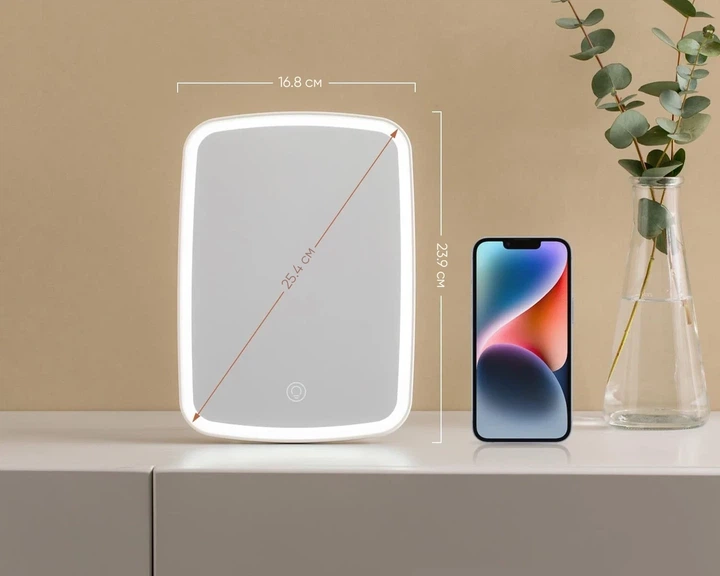 Дзеркало для макіяжу з підсвічуванням U&P Vanity Mirror White (PT33WE) - зображення 7