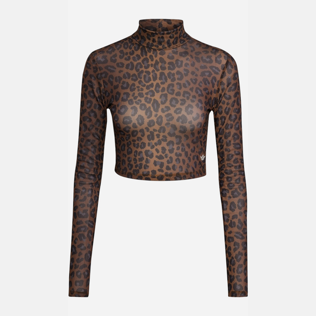Гольф-водолазка жіноча Adidas Originals Leopard JW2772 XL Коричнева (4068811953812) - зображення 6