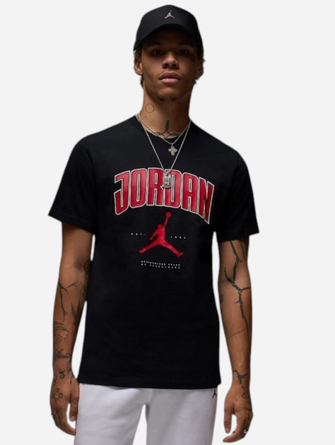 Футболка бавовняна довга чоловіча Nike M J City 88 SS Crew HQ0009-010 S Чорна (197859092062) - зображення 1