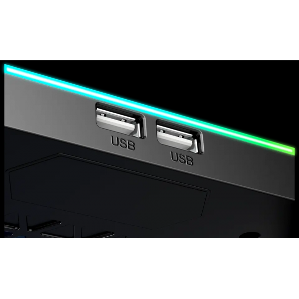 Подставка для ноутбука с охлаждением VHG K11 Laptop Cooling Pad, RGB, Black - Фото 3 Подставка для ноутбука с охлаждением VHG K11 Laptop Cooling Pad, RGB, Black - изображение 3