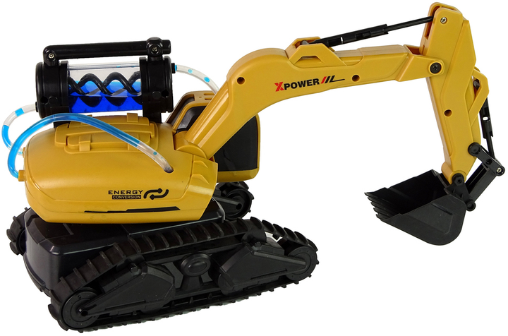 Koparka gąsienicowa zdalnie sterowana Lean Toys Żółta (15157) (5905515355414) - obraz 4