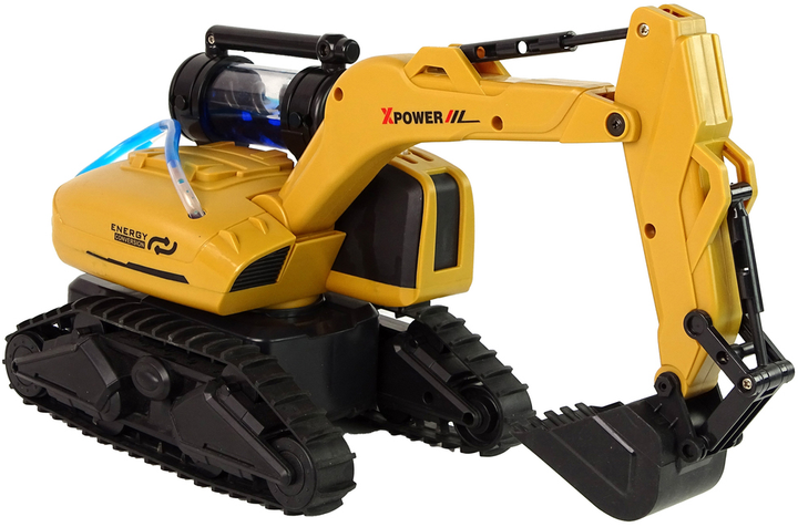 Koparka gąsienicowa zdalnie sterowana Lean Toys Żółta (15157) (5905515355414) - obraz 5