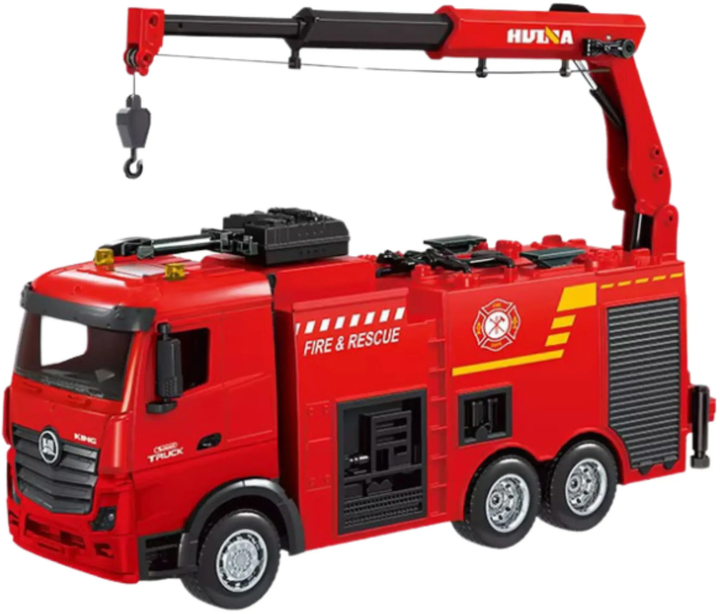 Wóz strażacki zdalnie sterowany Huina Toys 1:18 Czerwony (22741) (5905991050902) - obraz 3