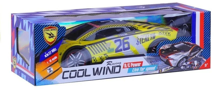 Auto zdalnie sterowane Lean Toys Sportowe z pilotem 1:14 Żółte (3435) (5905323218895) - obraz 1