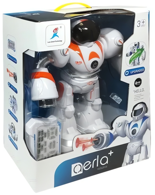 Робот на радіокеруванні Lean Toys Біло-помаранчевий 40 см (4261) (5905991032298) - зображення 1