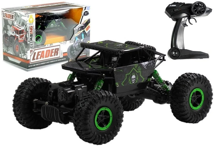 Auto zdalnie sterowane Lean Toys 1:18 Zielone (4390) (5907625582308) - obraz 5
