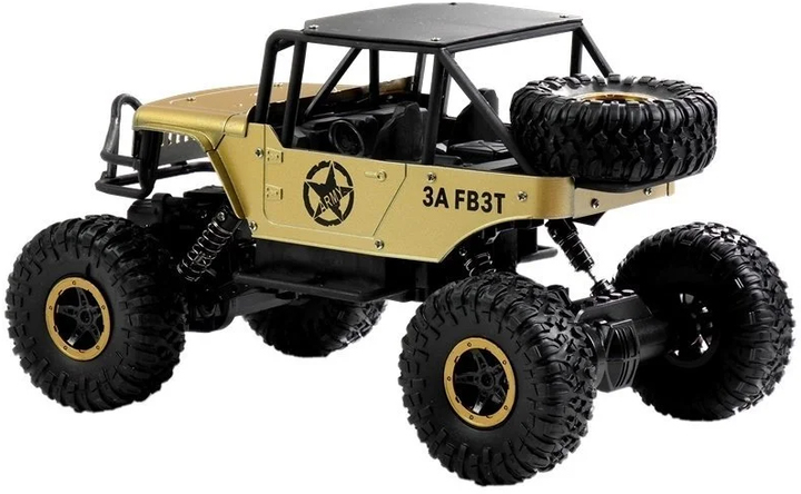 Машинка на радіокеруванні Lean Toys Jeep 1:18 Жовта (4394) (5907625582346) - зображення 3