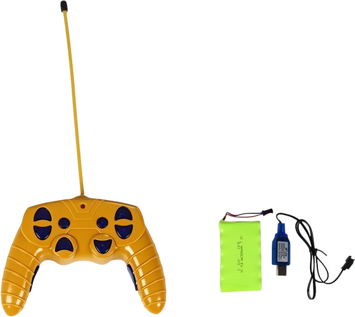 Dźwig zdalnie sterowany Lean Toys RC z ruchomym ramieniem i światłem Żółty 49x22 cm (4525) (5905884453933) - obraz 5