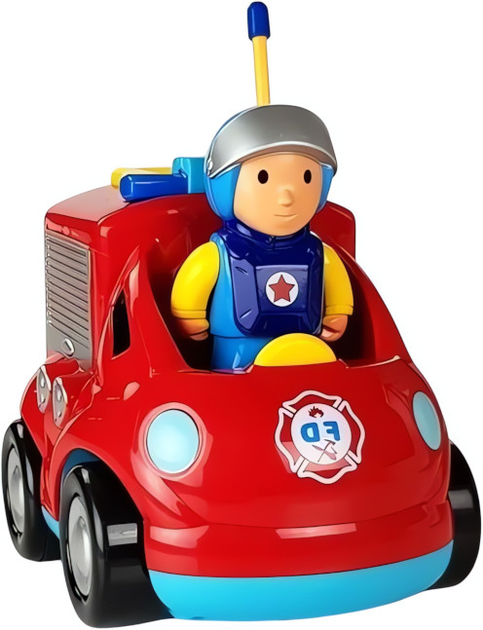Auto zdalnie sterowane Lean Toys Straż pożarna z kierowcą Czerwone (4866) (5907625586955) - obraz 4