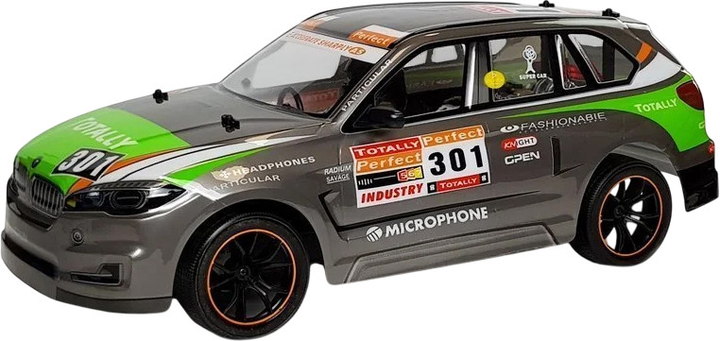 Машинка на радіокеруванні Lean Toys 1:10 2.4G Сіра (6760) (5904665996645) - зображення 2