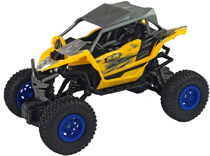Auto zdalnie sterowane terenowe Lean Toys Off-road 2.4 GHz 1:16 Żółte (9389) (5904204754057) - obraz 3