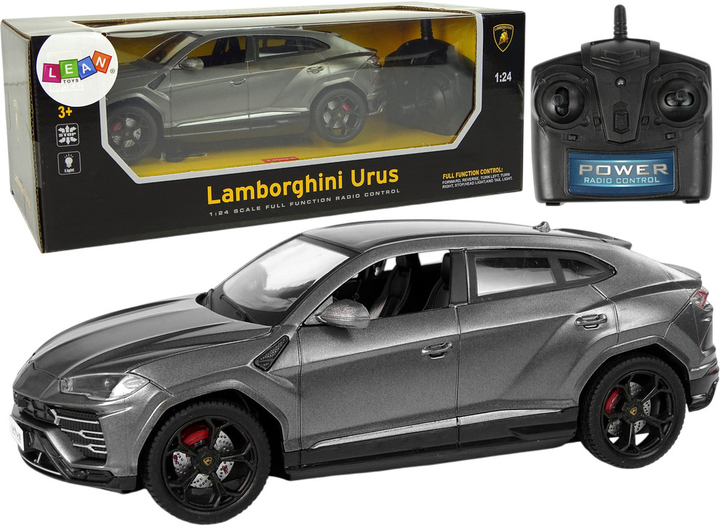 Auto zdalnie sterowane Lean Toys Lamborghini Urus ze światłami 1:24 2.4 G Srebrzyste (9731) (5904204756679) - obraz 2