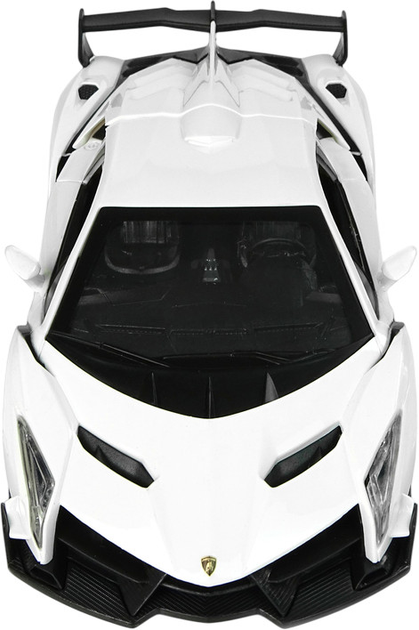 Машинка на радіокеруванні Lean Toys Lamborghini Veneno зі світлом 1:24 2.4G біла (9743) (5904204756792) - зображення 6