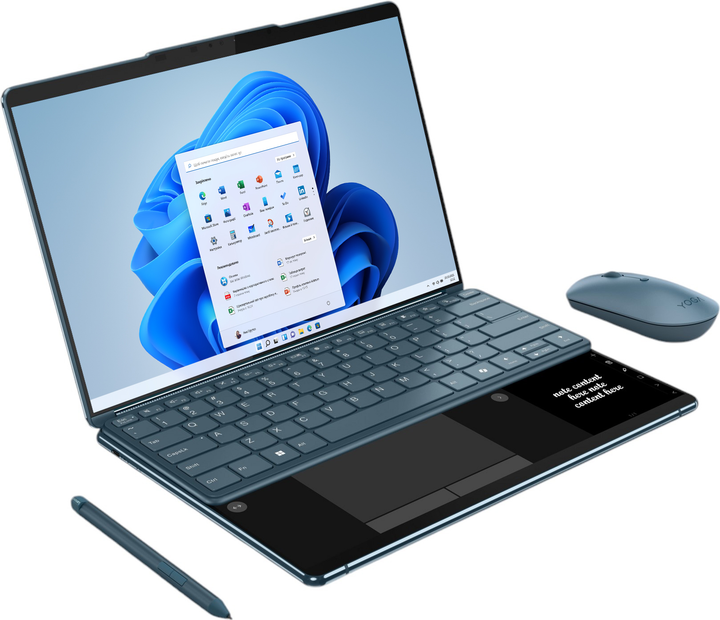 Laptop Lenovo Yoga Book 9 13IMU9 (83FF0020PB_PL) Tidal Teal + firmowy plecak i mysz - obraz 3