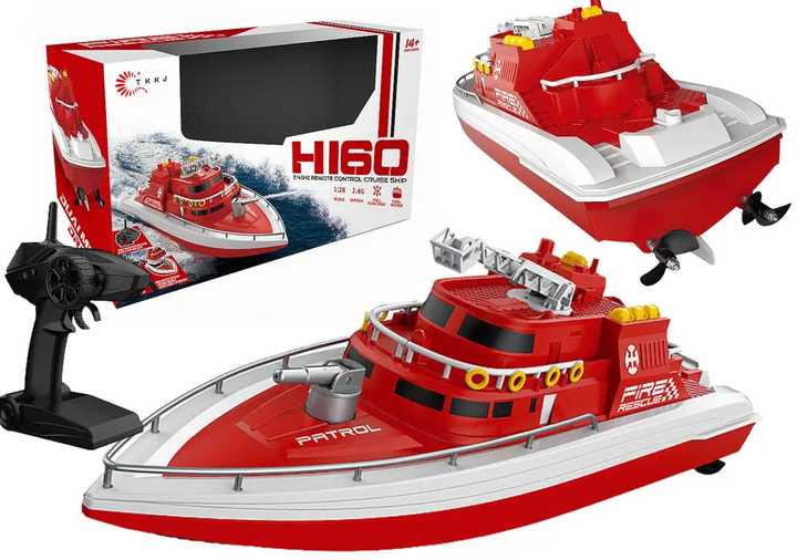 Łódź zdalnie sterowana Lean Toys HI60 1:28 Czerwona (13947) (5905991033912) - obraz 2