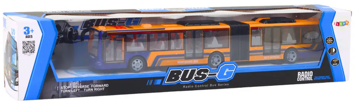 Autobus zdalnie sterowany Lean Toys Pomarańczowy (15209) (5905515355940) - obraz 1