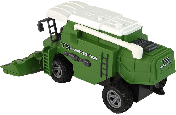 Kombajn zdalnie sterowany Lean Toys ze światłami Zielony (15420) (5905515357982) - obraz 4