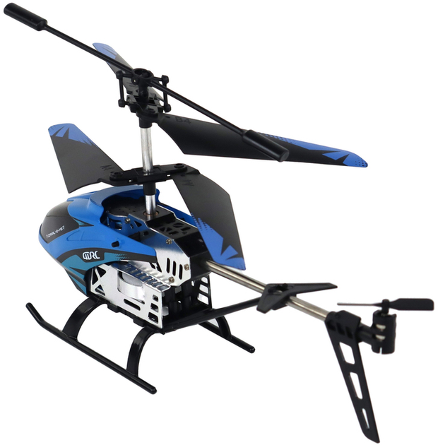 Helikopter zdalnie sterowany Lean Toys Aluminiowy 2.4G Niebieski (16347) (5905679078808) - obraz 5