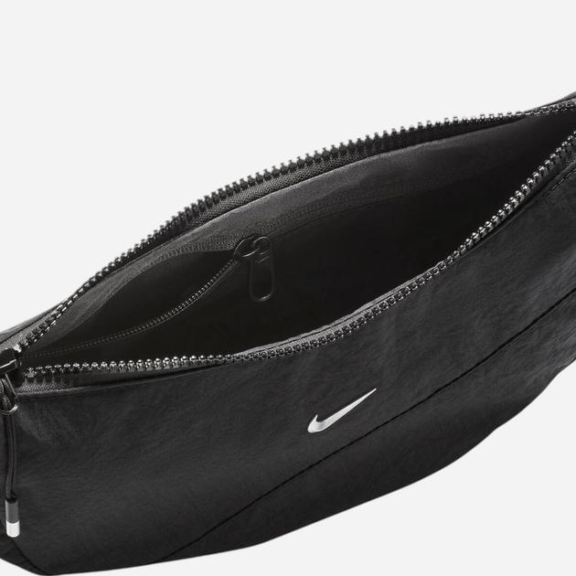 Спортивна сумка крос-боді через плече тканинна Nike Nk Aura Crescent Crossbody HQ4370-010 Чорна (197602719734) - зображення 4