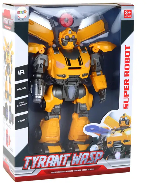 Robot zdalnie sterowany Lean Toys Żółty (17372) (5905991002383) - obraz 1