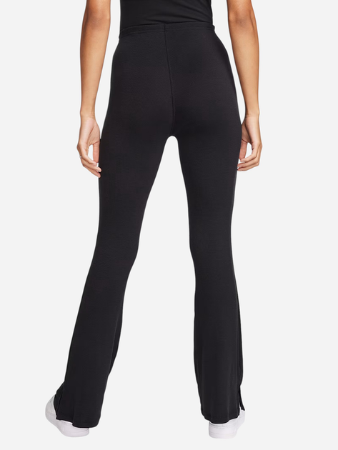Спортивні штани жіночі Nike W Nsw Nk Chll Knt Mrib Mr Flr FQ2113-010 XL Чорні (196974947288) - зображення 2