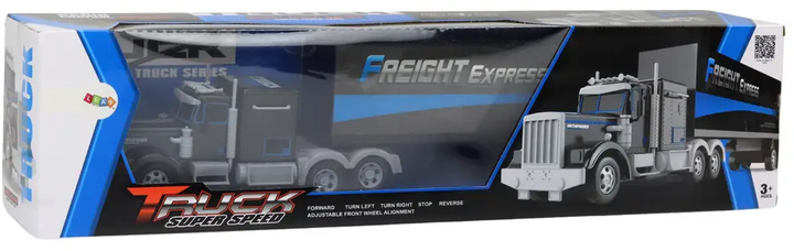 Вантажівка на радіокеруванні Lean Toys 27 MHz Чорна (17625) (5905991004745) - зображення 1