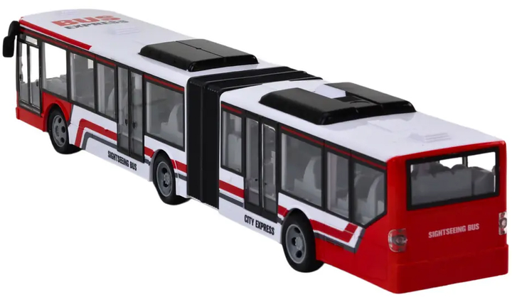 Autobus miejski zdalnie sterowany Lean Toys Czerwono-biały (17626) (5905991004752) - obraz 4