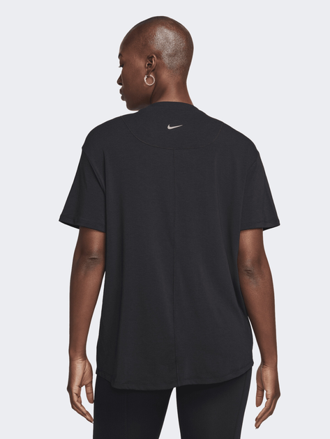 Koszulka sportowa damska luźna Nike W Nk One Relaxed Df Ss Top FN2814-010 M Czarna - obraz 2