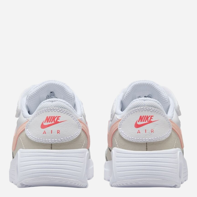 Buty sportowe dziecięce dla dziewczynki z białą podeszwą Nike Air Max Sc (Psv) CZ5356-122 28 Biały/Brązowy - obraz 5