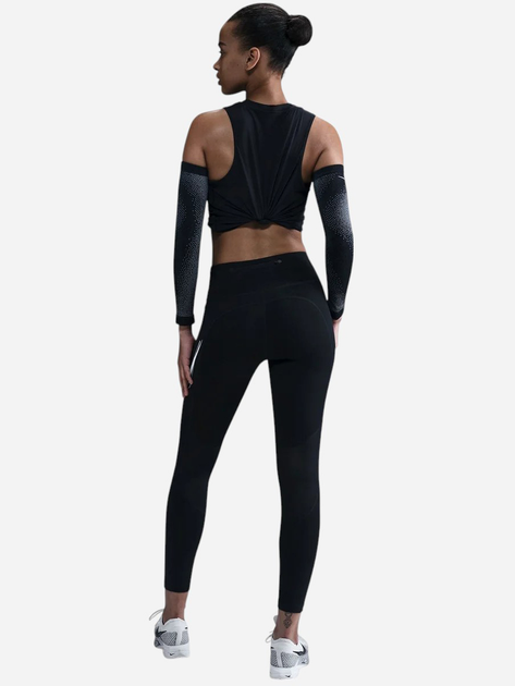 Спортивні легінси для бігу жіночі Nike W Nk Fast Df Mr 7/8 Tgt Sw HV8555-010 XS Чорні (197860491694) - зображення 4