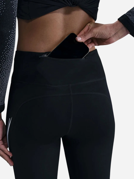 Спортивні легінси для бігу жіночі Nike W Nk Fast Df Mr 7/8 Tgt Sw HV8555-010 M Чорні (197860469204) - зображення 6