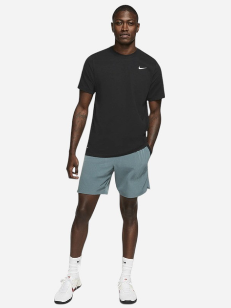Koszulka męska basic Nike M Nk Df Tee Dfc Crew Solid AR6029-010 2XL Czarna - obraz 3