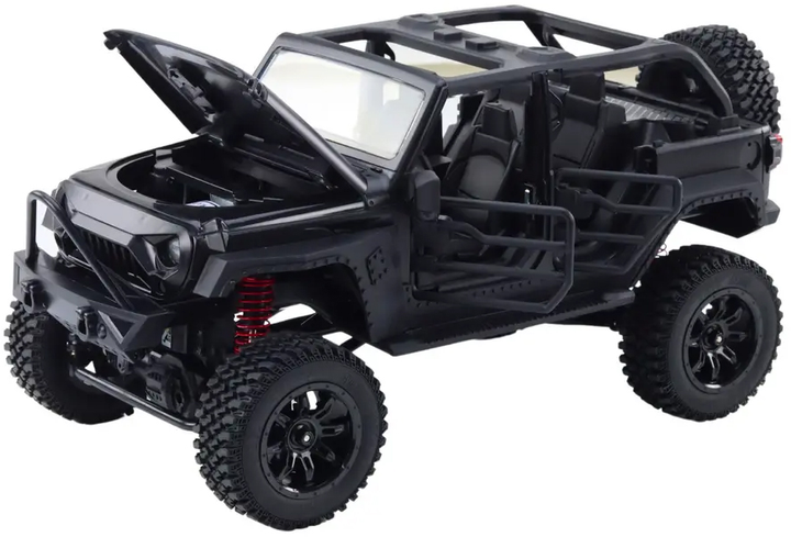Машинка на радіокеруванні Lean Toys Позашляховик 4x4 Чорна (18561) (5905991017721) - зображення 4