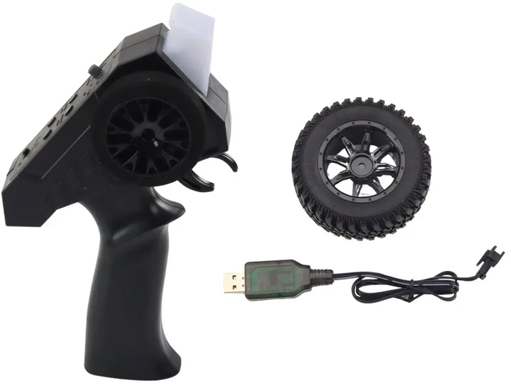 Машинка на радіокеруванні Lean Toys Позашляховик 4x4 Чорна (18561) (5905991017721) - зображення 6
