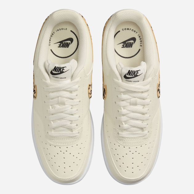Жіночі кеди низькі Nike W Court Vision Nn HF9552-100 40.5 Бежеві (197602582956) - зображення 4